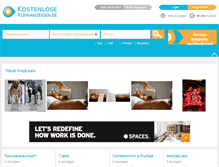 Tablet Screenshot of kostenloseanzeigen.de